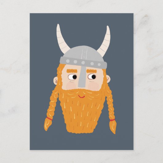 Funny Viking Postkarte (Vorderseite)