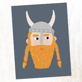 Funny Viking Postkarte