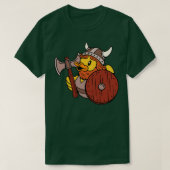 Funny Viking Rubber Duck Ax Schild Helm Bart Gi T-Shirt (Design vorne)