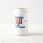 Funny Viking Ship "Fjord Tough" Bierglas (Vorderseite Links)