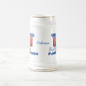 Funny Viking Ship "Fjord Tough" Bierglas (Mittel)
