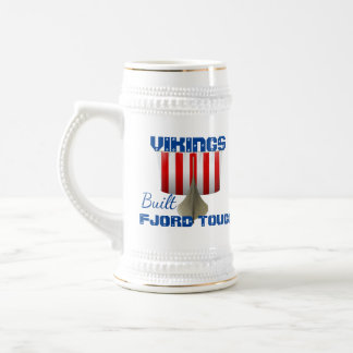 Funny Viking Ship "Fjord Tough" Bierglas
