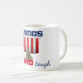 Funny Viking Ship "Fjord Tough" Kaffeetasse (VorderseiteRechts)