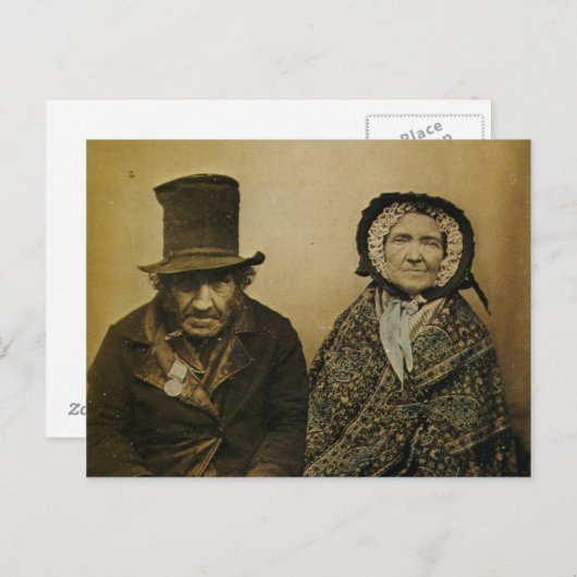 Funny Viktorianisch Old Husband und Ehefrau Couple Postkarte (Vorne/Hinten)
