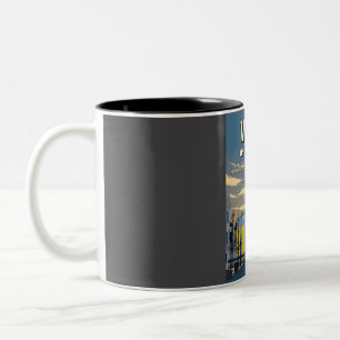 Funny Vilnius Litauen 5 Sterne Review Travel Poste Zweifarbige Tasse