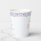 Funny Vino Before Vows Bachelorette Pappbecher (Rechts)