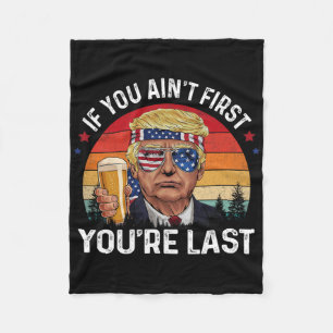 Funny Vintag 4. Juli Donald Trump trinkt mich Fleecedecke