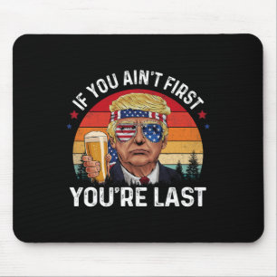 Funny Vintag 4. Juli Donald Trump trinkt mich Mousepad
