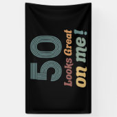 Funny Vintag 50. Geburtstag Banner (Vertikal)