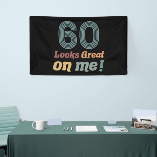 Funny Vintag 60. Geburtstag Banner (Messeveranstaltung)