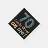 Funny Vintag 70. Geburtstag Serviette (Ecke)