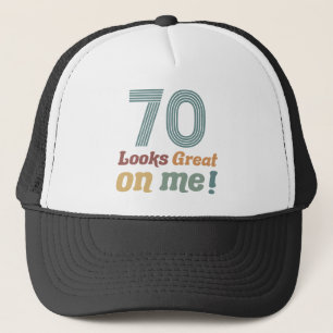 Funny Vintag 70. Geburtstag Truckerkappe