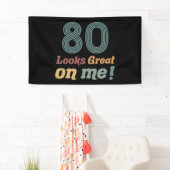 Funny Vintag 80. Geburtstag Banner (Insitu)