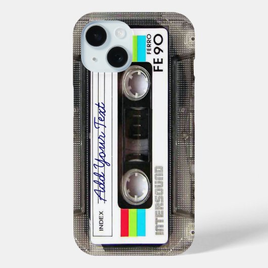 Funny Vintag 80er Retro Music Cassette Tape Case-Mate iPhone Hülle (Rückseite)