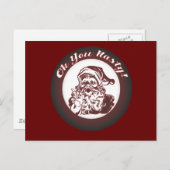 Funny Vintag Bad Santa Retro Weihnachten (Vorne/Hinten)