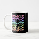 Funny Vintag Badminton Shuttle Badminton Player S Kaffeetasse (Links)