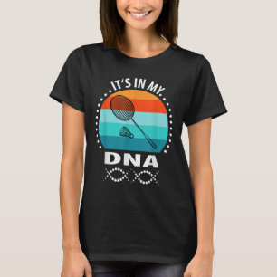 Funny Vintag Badminton Shuttle Badminton Player S T-Shirt