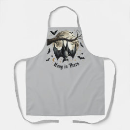 Funny Vintag Bat Hanging in Da Halloween Schürze