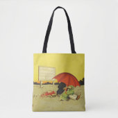 Funny Vintag Beach Regenschirm Liebhaber Tasche (Vorderseite)