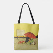 Funny Vintag Beach Regenschirm Liebhaber Tasche (Rückseite)