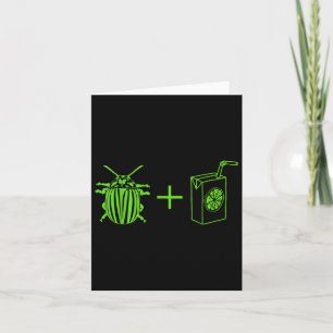 Funny Vintag Beetles Halloween Horror Kostüm Jui Karte