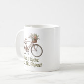 Funny Vintag Bicycle Kaffeetasse (Vorderseite Links)