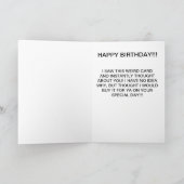 Funny Vintag Birday Picture Card Karte (Innenseite)