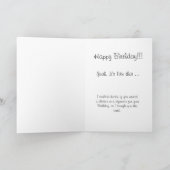 Funny Vintag Birthday Card Karte (Innenseite)