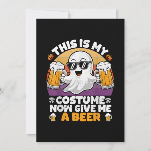 Funny Vintag Boo Einladung (Vorderseite)