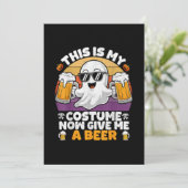 Funny Vintag Boo Einladung (Stehend Vorderseite)