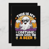 Funny Vintag Boo Einladung (Vorne/Hinten)