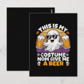 Funny Vintag Boo Postkarte (Vorne/Hinten)