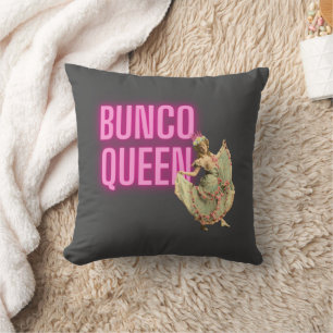 Funny Vintag Bunco Queen Kissen