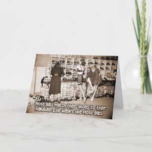 Funny Vintag Card - Elsie ist nicht wie andere Mäd Karte