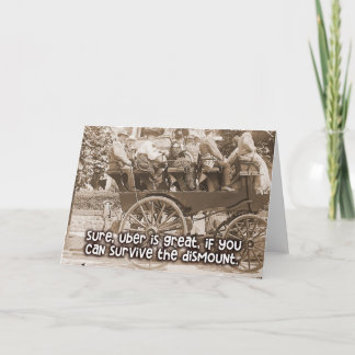 Funny Vintag Card - Kannst du den Dismount überleb Karte