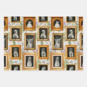 Funny Vintag Cat Gerahmt Wallfahrtskirche Geschenkpapier Set (Vorderseite)