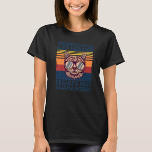 Funny Vintag Cat Glasses Beruflich Cat Herder T-Shirt