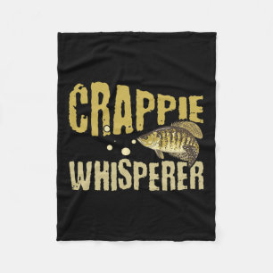 Funny Vintag Crappie Whisperer Fischen Fleecedecke