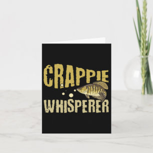 Funny Vintag Crappie Whisperer Fischen Karte