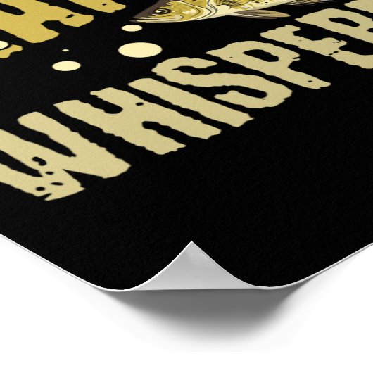 Funny Vintag Crappie Whisperer Fischen Poster (Ecke)