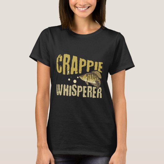 Funny Vintag Crappie Whisperer Fischen T-Shirt (Vorderseite)