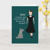 Funny Vintag Dog Joke, Comedy Karte (Gelbe Blume)