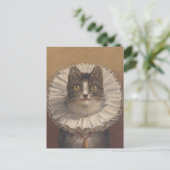Funny Vintag Edwardian Cat Postcard Postkarte (Stehend Vorderseite)