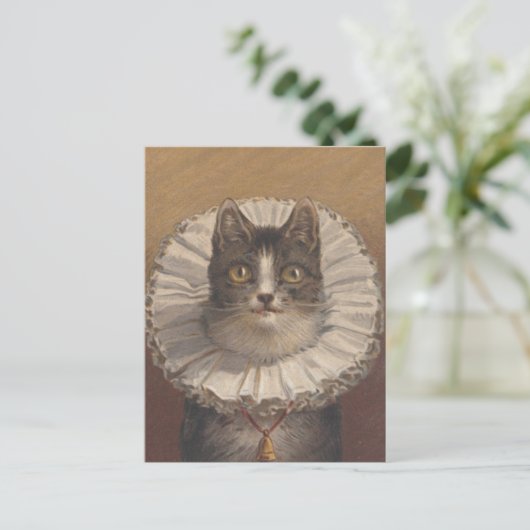 Funny Vintag Edwardian Cat Postcard Postkarte (Stehend Vorderseite)
