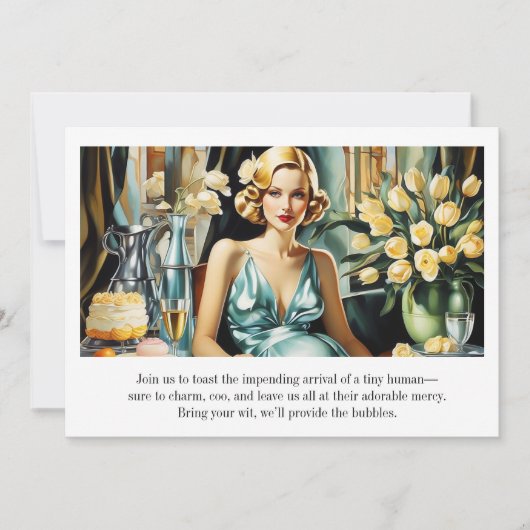 Funny Vintag Einladung (Vorderseite)