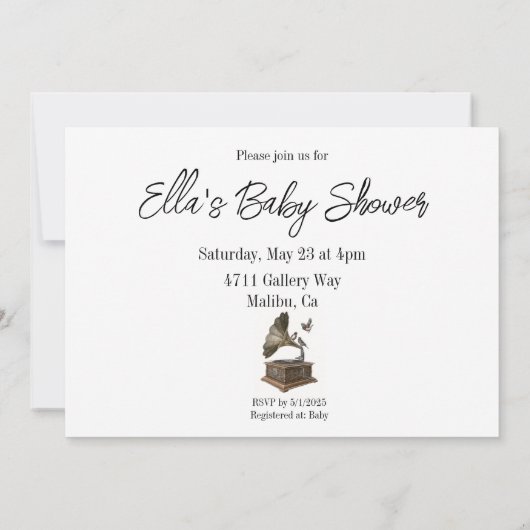 Funny Vintag Einladung (Rückseite)