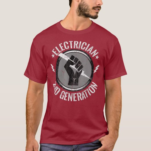 Funny Vintag Electrical 2. Generation Geschenke T-Shirt (Vorderseite)