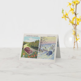 Funny Vintag Florida Faltkarte Karte