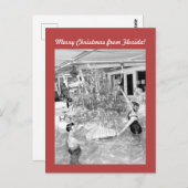 Funny Vintag Foto Florida Weihnachten Postkarte (Vorne/Hinten)