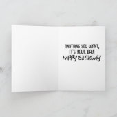 FUNNY VINTAG FRAMAN (TACOS) BIRTHDAY CARD KARTE (Innenseite)